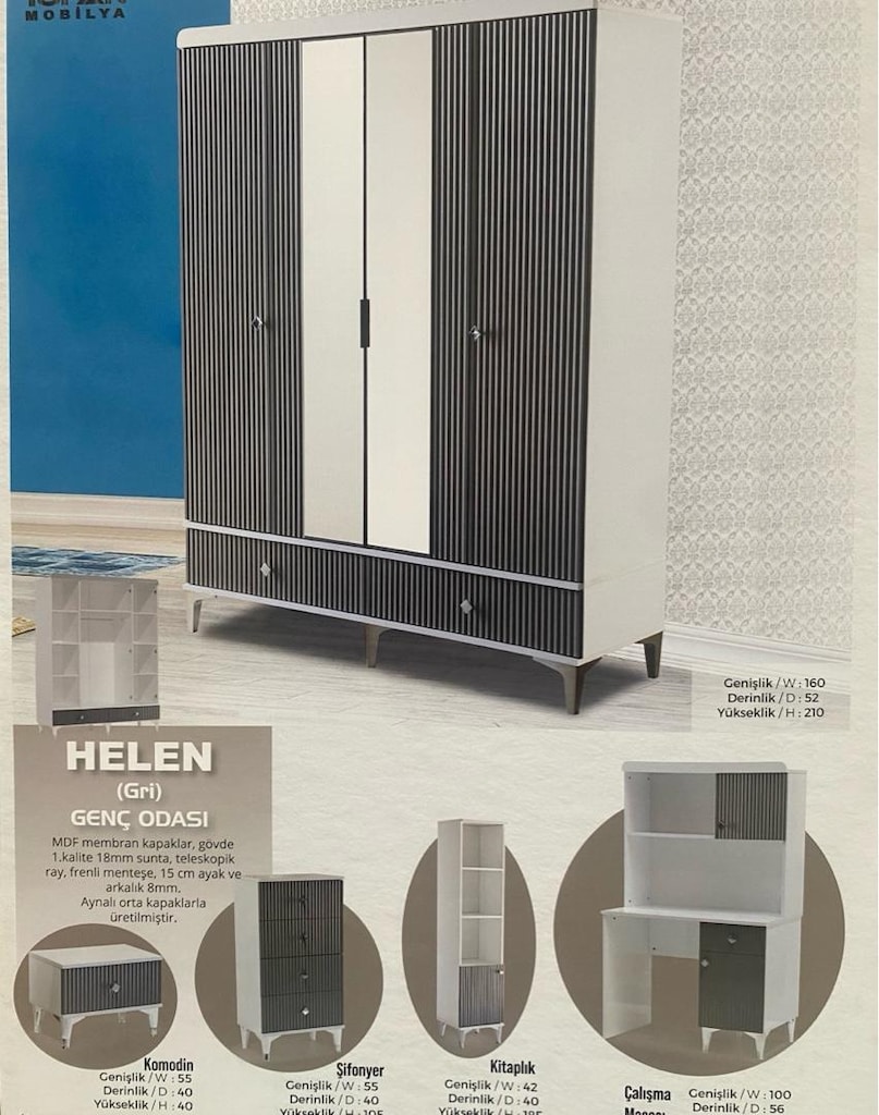 genç odası country mdf - 3