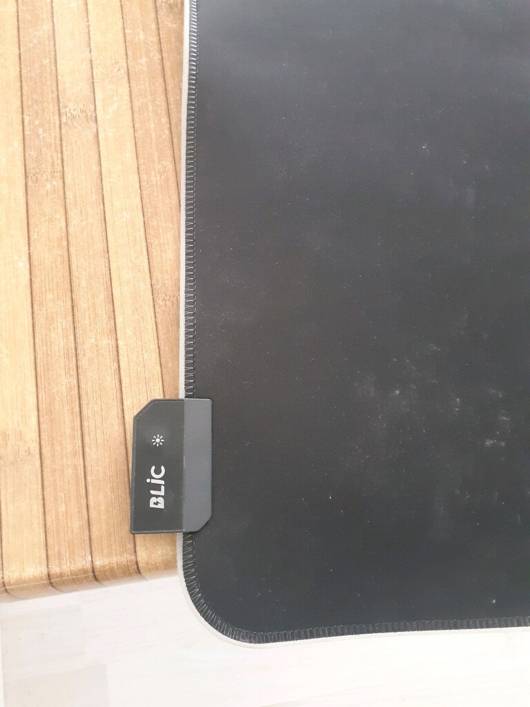Siyah Herringbone Dokulu RGB Mouse Pad - 3