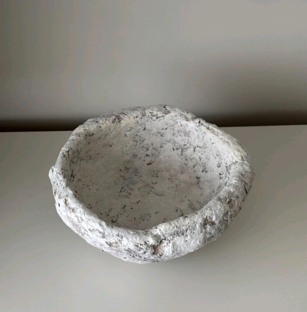 Wabi Sabi El Yapımı Dekoratif Dokulu Kase - 7