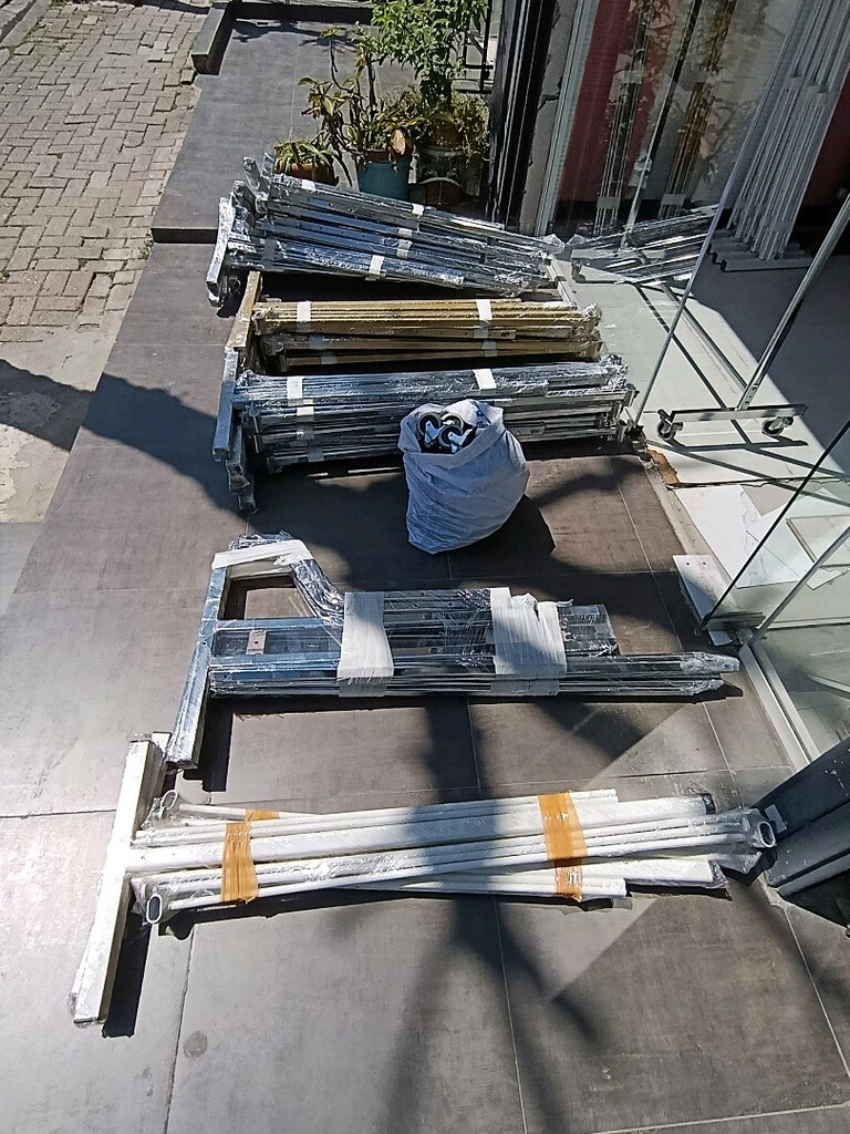 Ayaklı Askılık,Tekerlekli Askılık,Stand,Teşhir Standı,Gold Eşek Askı - 8