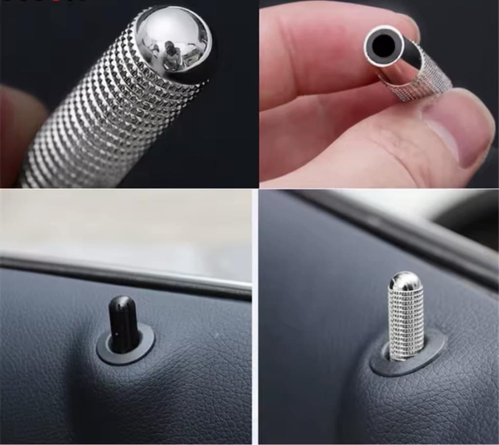 SIFIR/ORİJİNAL/İTHAL/4 adet/Takım Mercedes Benz,KROM Kapı Kilidi Pimi - 4