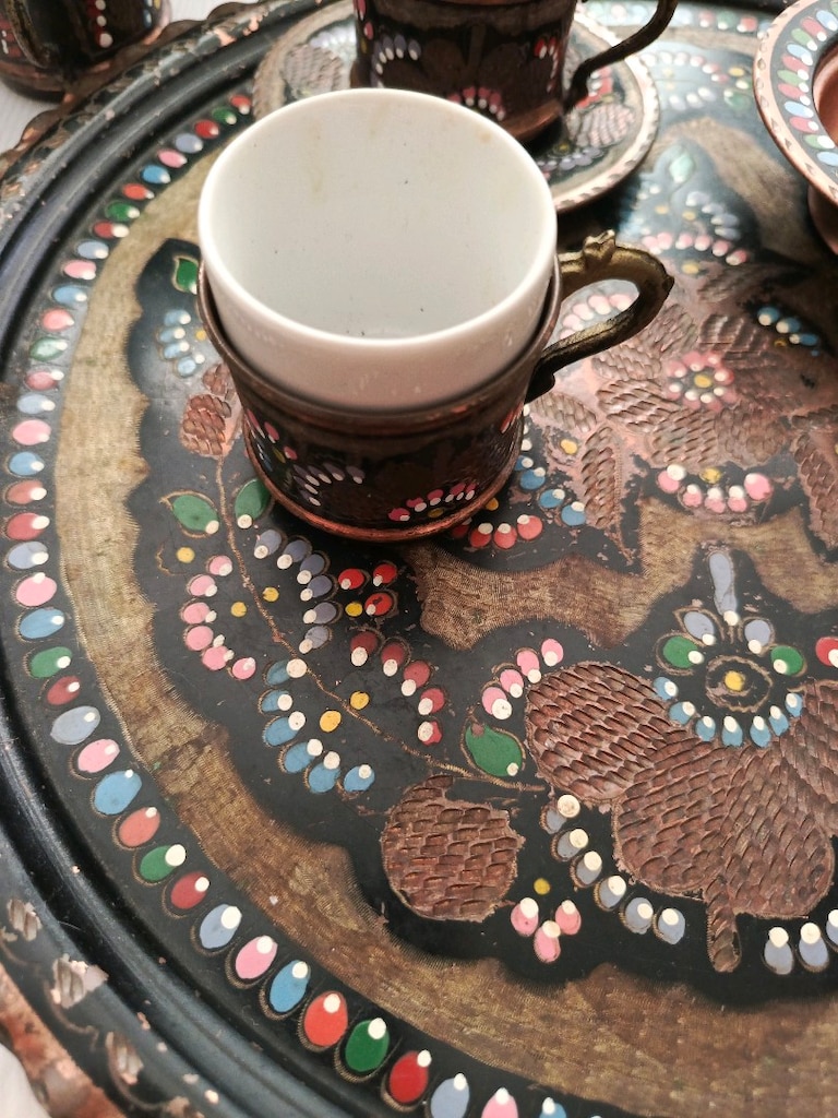 erzincan islemeli 6 kisilik kahve takim - 2