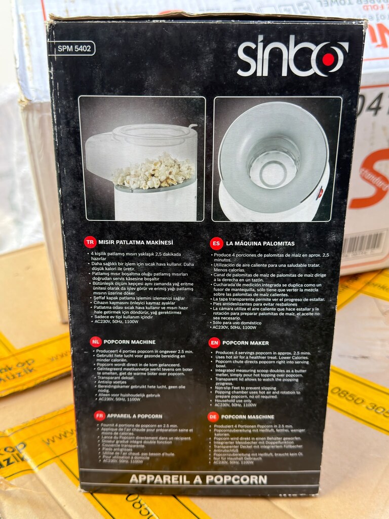 Sinbo SPM-5402 mısır patlatma makinesi - 4
