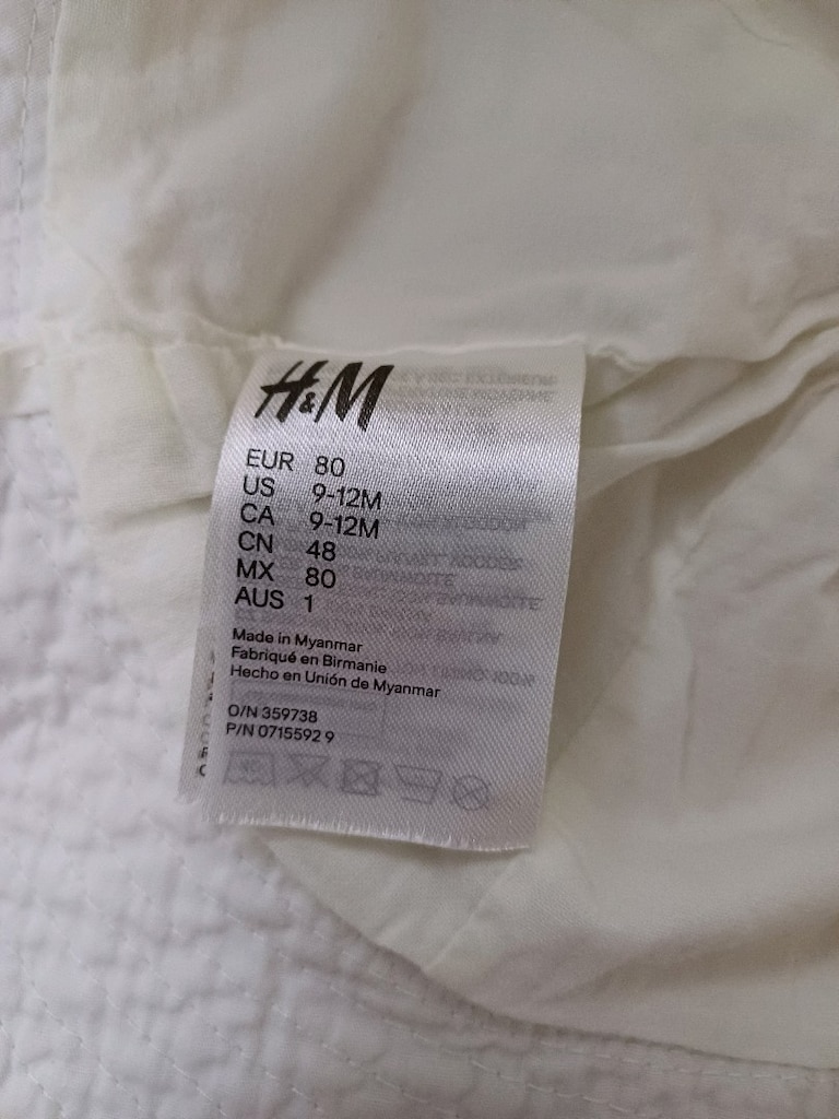 H&M Marka Beyaz Bağcıklı Şapka - 4