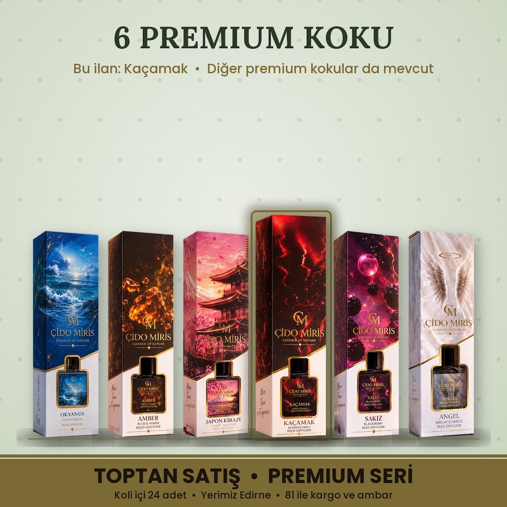 ÇİDO MİRİS KUTULU PREMIUM ODA KOKUSU KAÇAMAK | 24 ADET KOLİ - 3