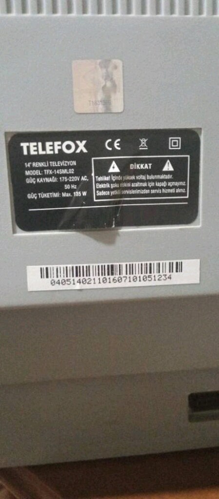 Telefox TFX-14SML02 tüplü televizyon - 2