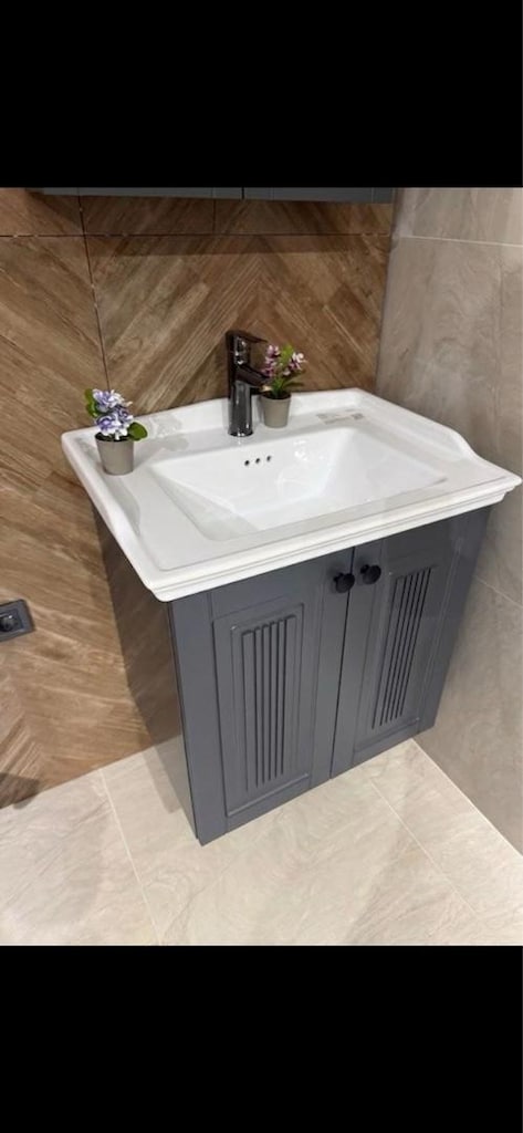 As 80 Cm Antrasit Banyo Dolabı Takımı - 3