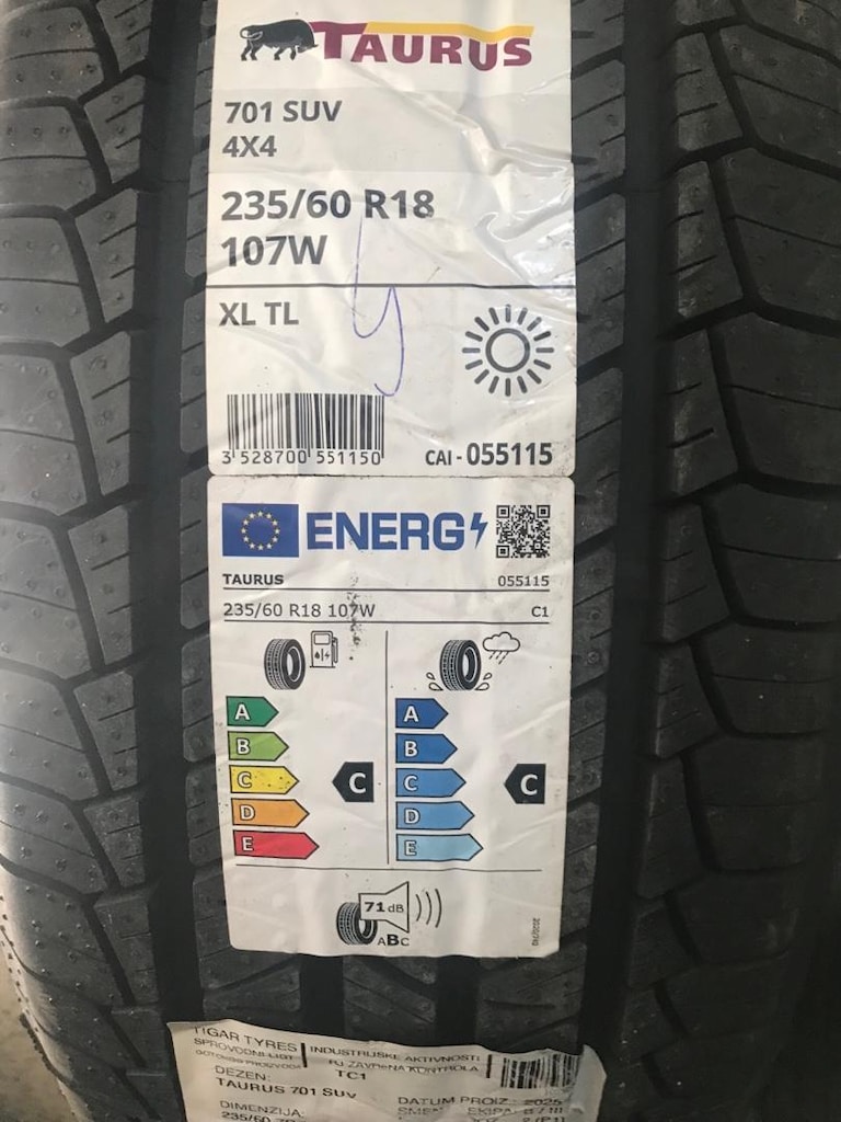 235/60r 18 Ebat Sıfır Suv Yazlık M+S Taurus 2025 - 3