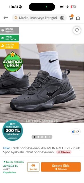 nike spor ayakkabı