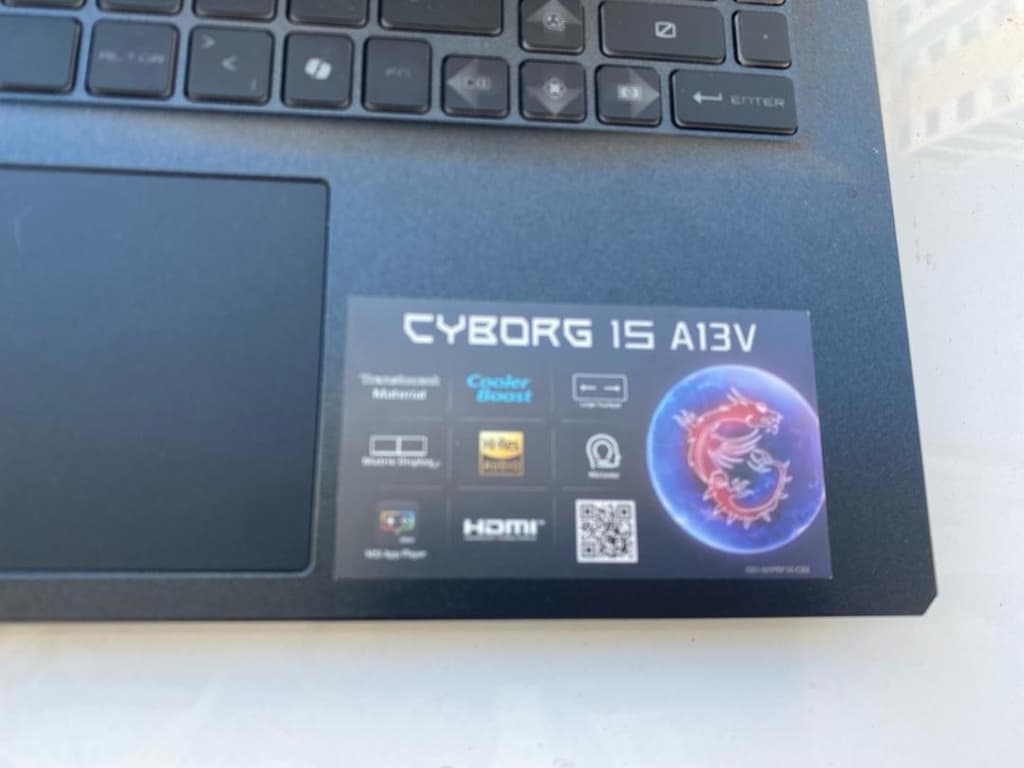MSI Cyborg 15 A13VF - Temiz, Sorunsuz Oyuncu Laptopu - 6