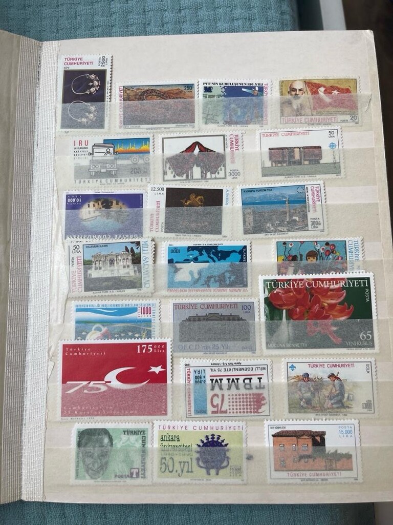 pul koleksiyonu defterle birlikte - 6