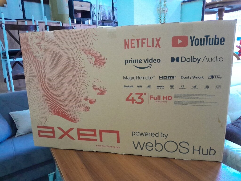 sıfır ayarında axen marka 109 ekran televizyon internetli - 2