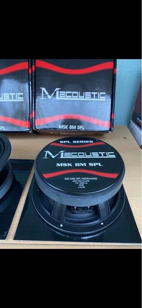 m acoustic msk 8m spl profesyonel 20 cm midrange sıfır ürünler 1 takım - 2
