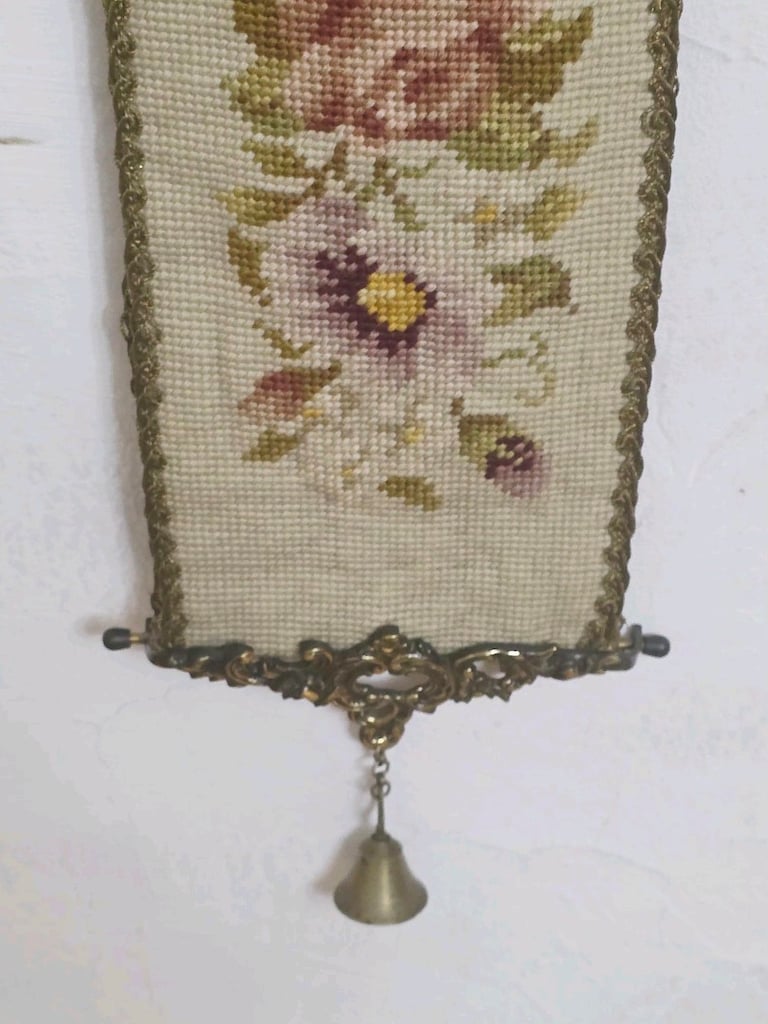Antika Goblen Bronz Uşak Zili - 2