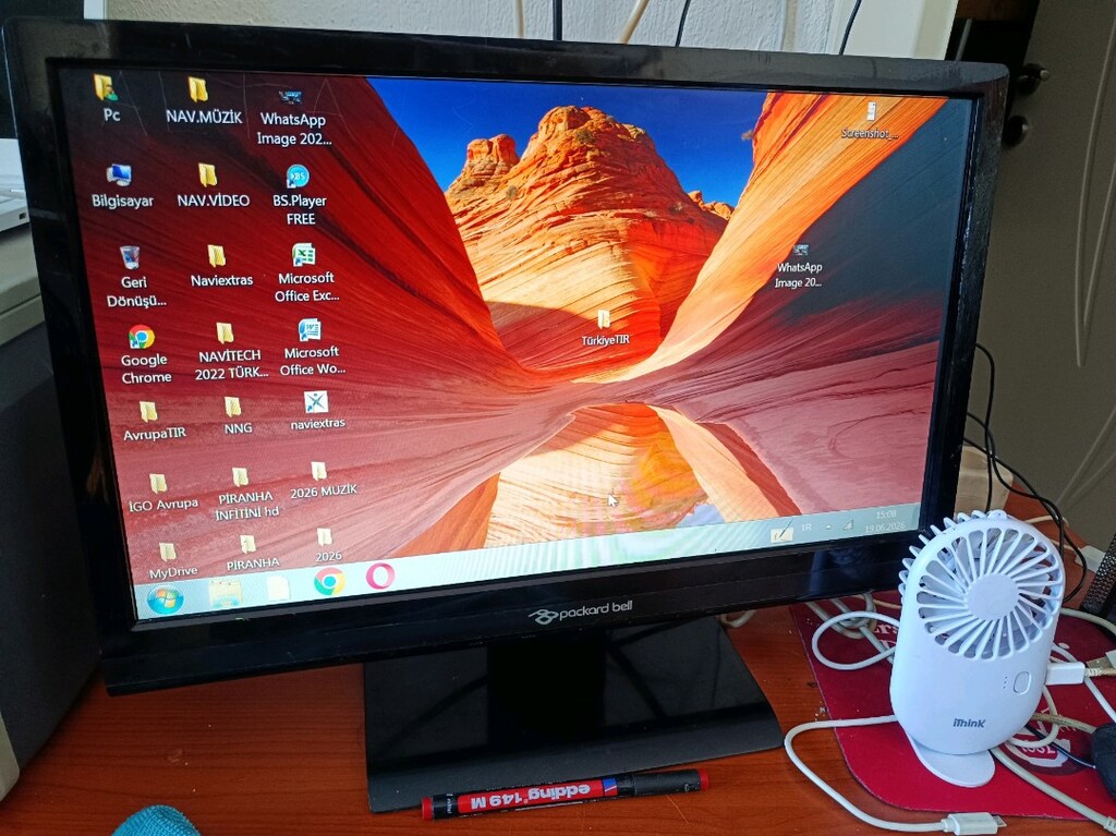 Monitör LCD 19" VGA güç kablosuyla - 2