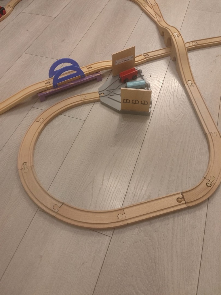 Ikea lillabo 48 parça ahşap tren seti oyuncak istasyon - 2