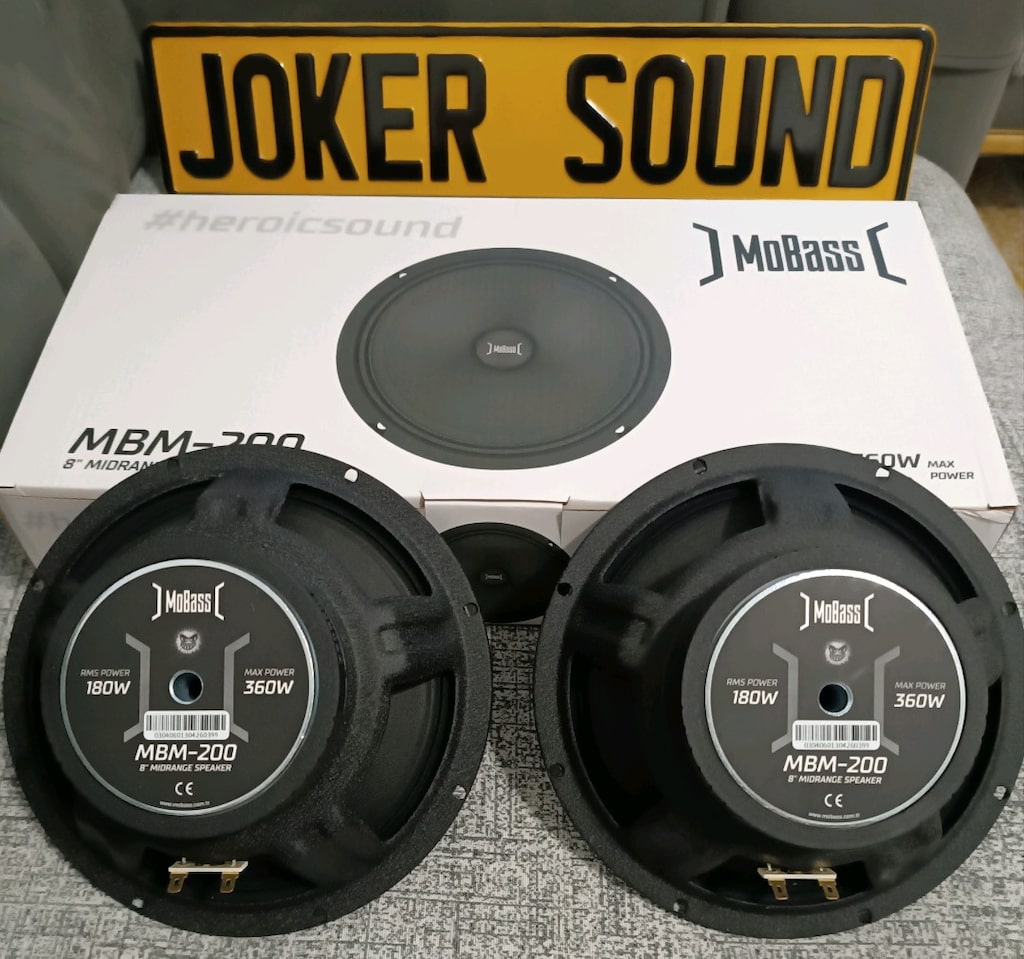 MOBASS MBM-200 360W 180RMS 20CM MİDRANGE SIFIR ÜRÜN KAPALI KUTU - 3