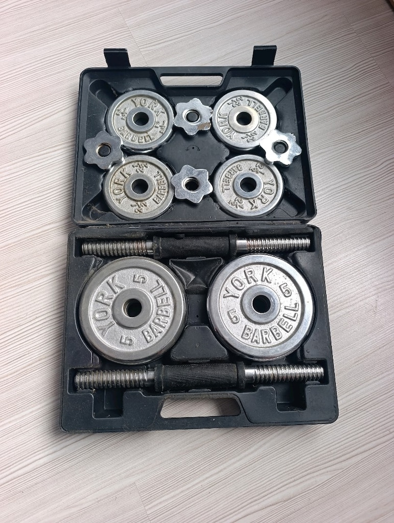 18 kilo dumbell set çantası ile birlikte - 3