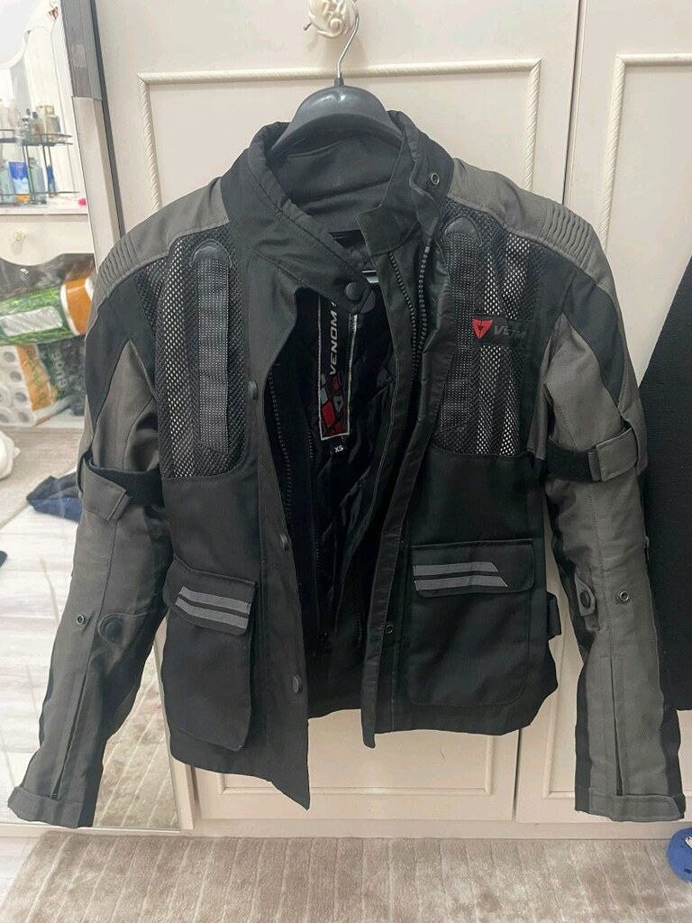 Venom kadın motorcu montu - 9
