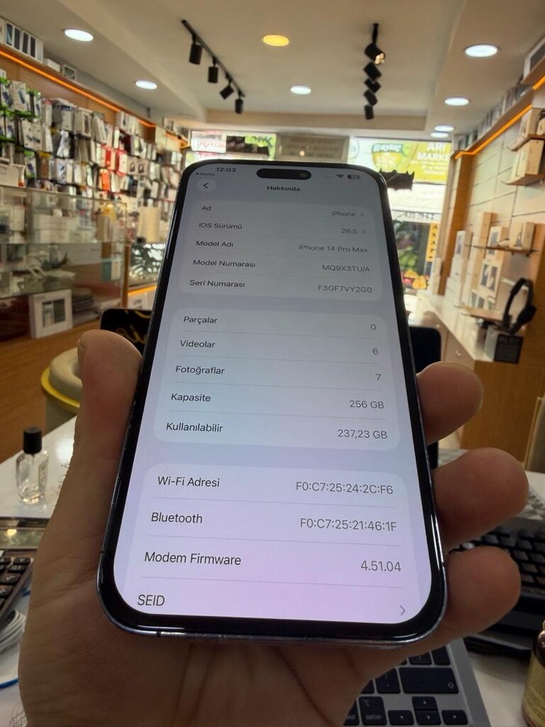 İPHONE 14 Pro Max 256 GB PİL 100 temiz - 6