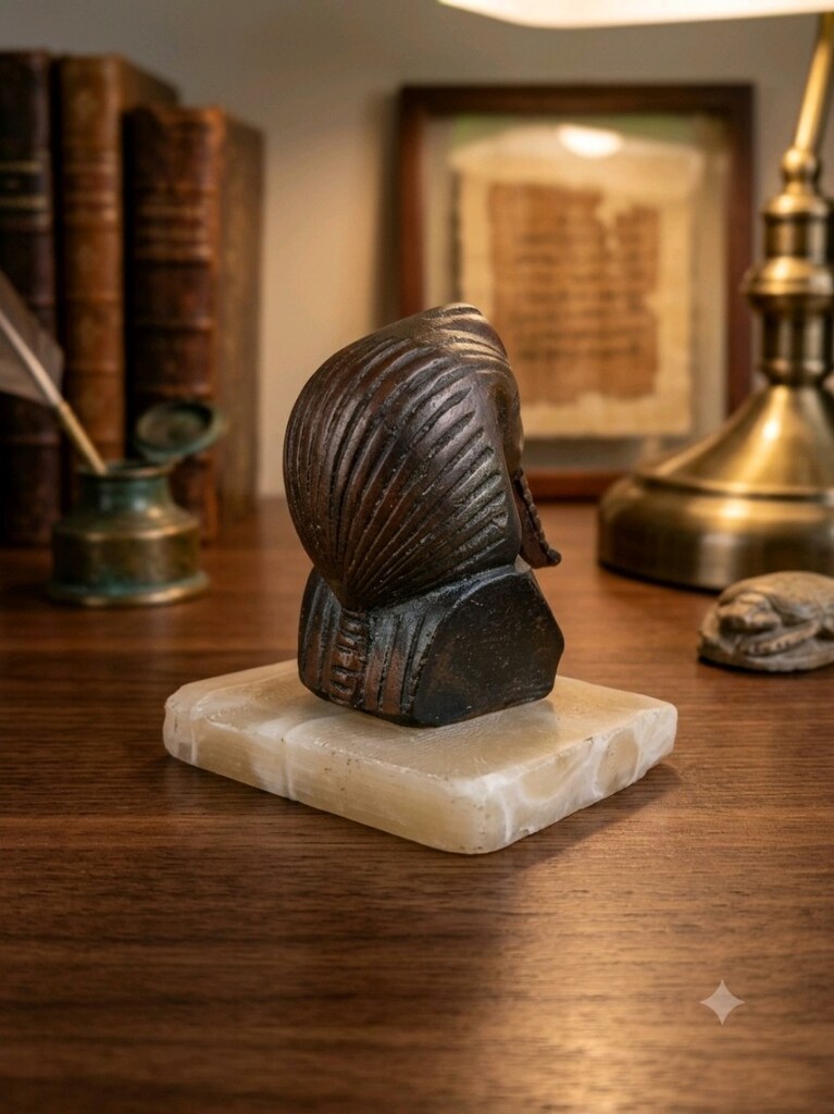 Koleksiyonluk Bronz Mısır Firavunu Tutankamon - 3