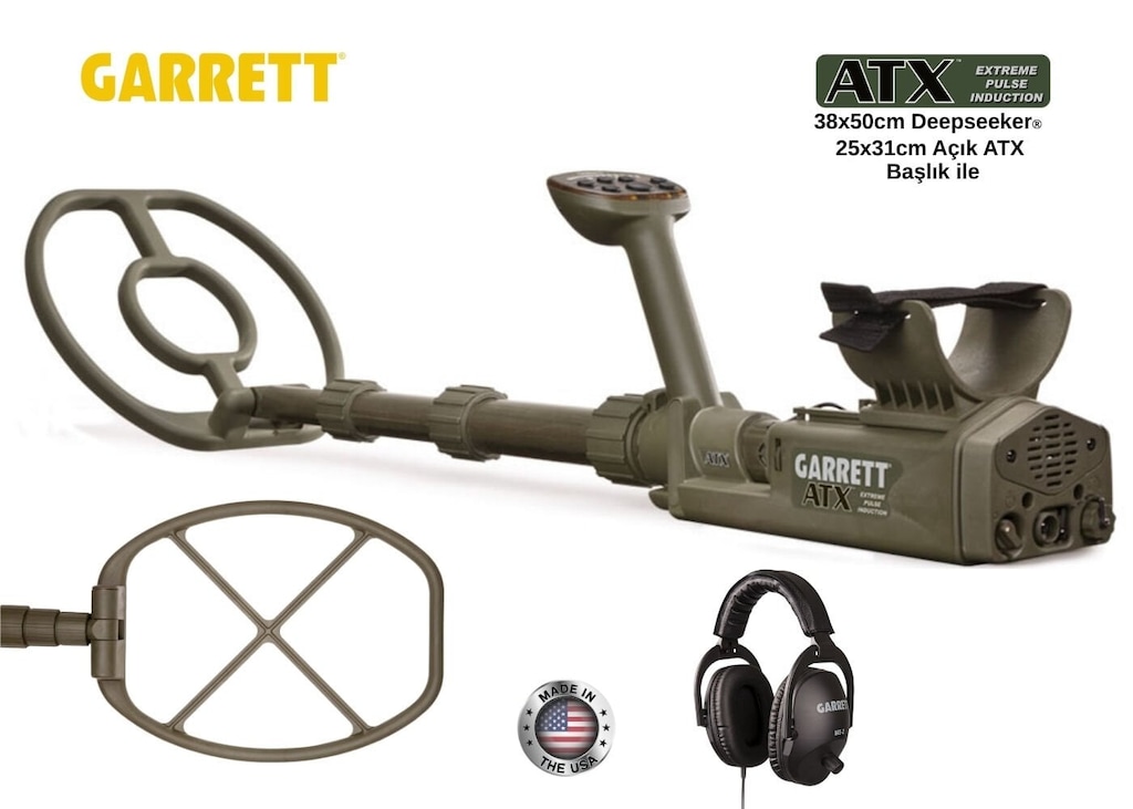 Garrett ATX Deepseeker Pulse Induction Derin Arama Seti (20" Deeps... - 2