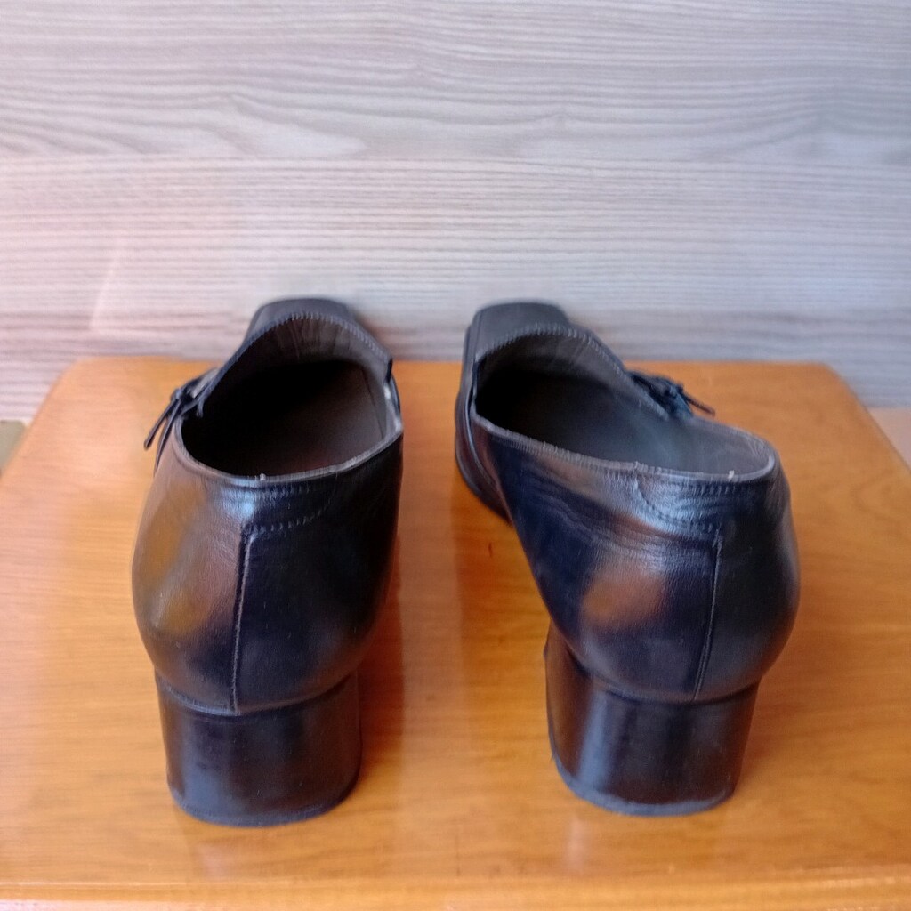 İÇ DIŞ HAKİKİ DERİ KALIN TOPUKLU AYAKKABI. KARŞIYAKA İSKELE VEYA İZBAN - 4