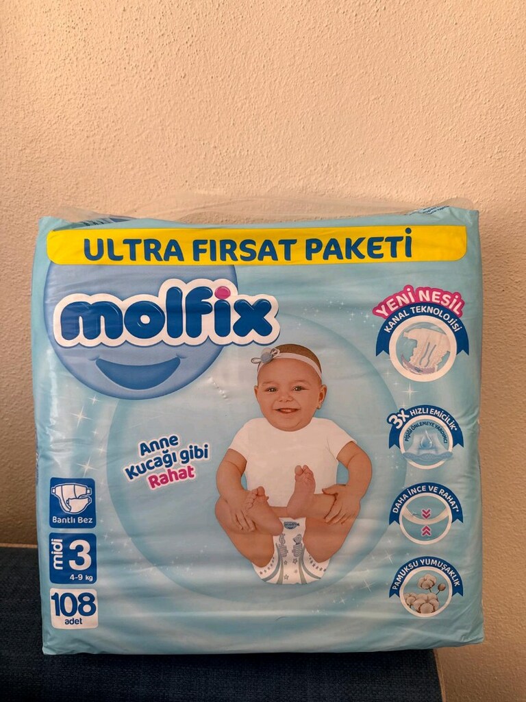 Mollfix Bebek bezi 3 numara bez - 3