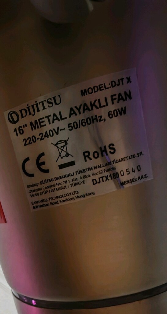 Vantilatör Sanayi tipi çelik pervane Led ışıklı Vantiratör fan - 9