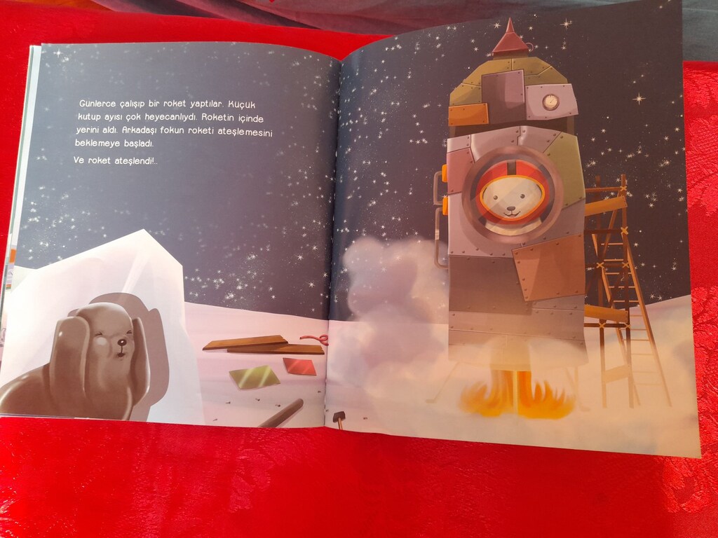 Çocuk kitabı 6-10 yaş Astronot Kutup Ayısı - 3