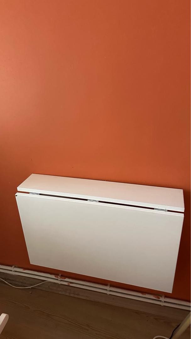 IKEA Duvara Monte Çalışma Masası + 2 Katlanır Sandalye + 2 Minder - 3