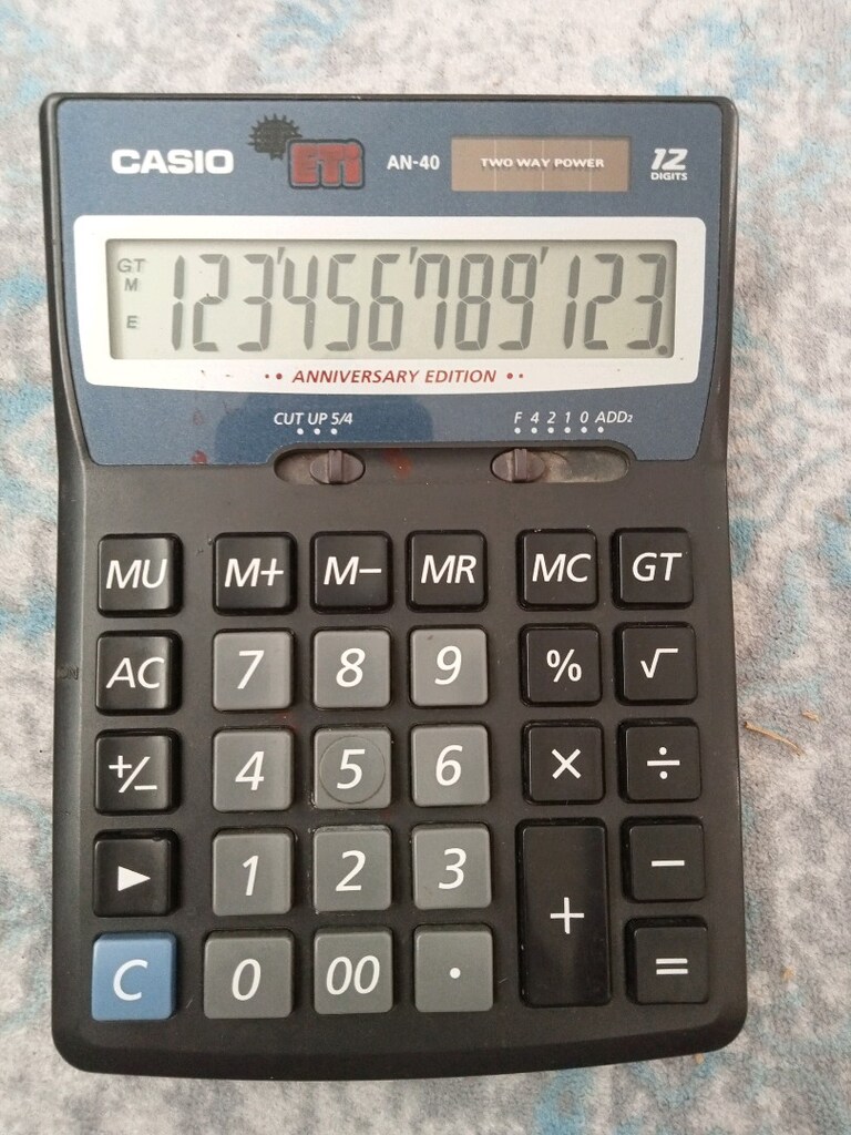 casio an-40 12 hane gunes enerjisi ile çalışan hesap Makinesi - 7