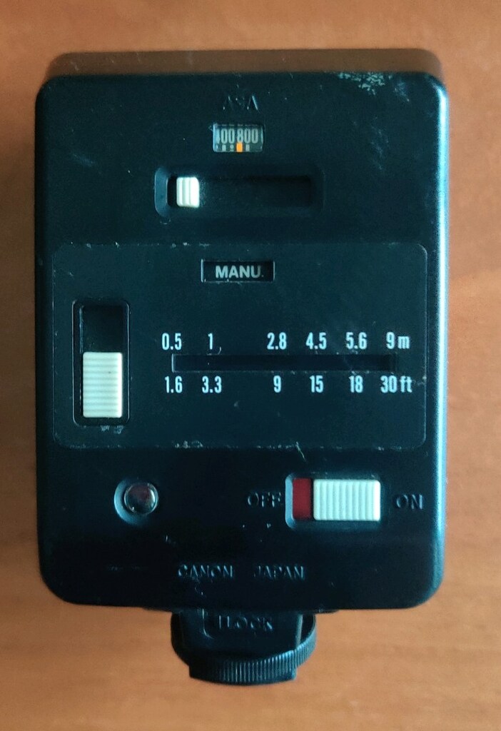 Canon Speedlite 188A Model 35 mm AE-1 A-1 SLR Kameralar için Flaş. - 3