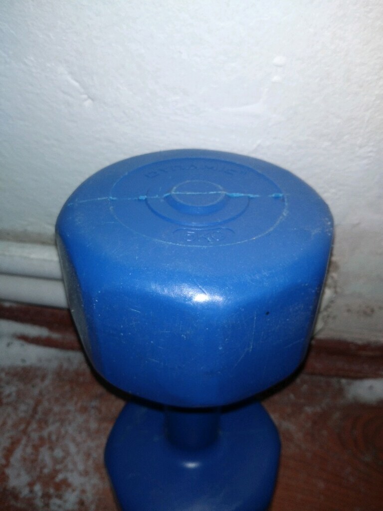 iki âdet mavi renk dambil - 2