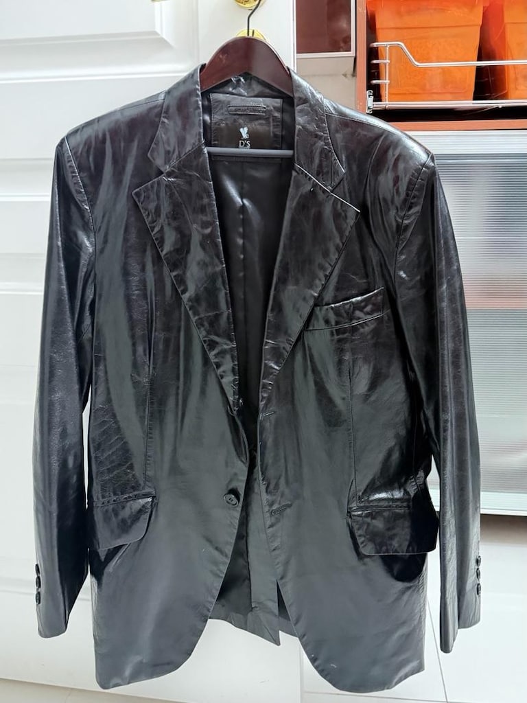 D’S Damat %100 Gerçek Deri Siyah yeni Blazer Ceket XL – D’S 402