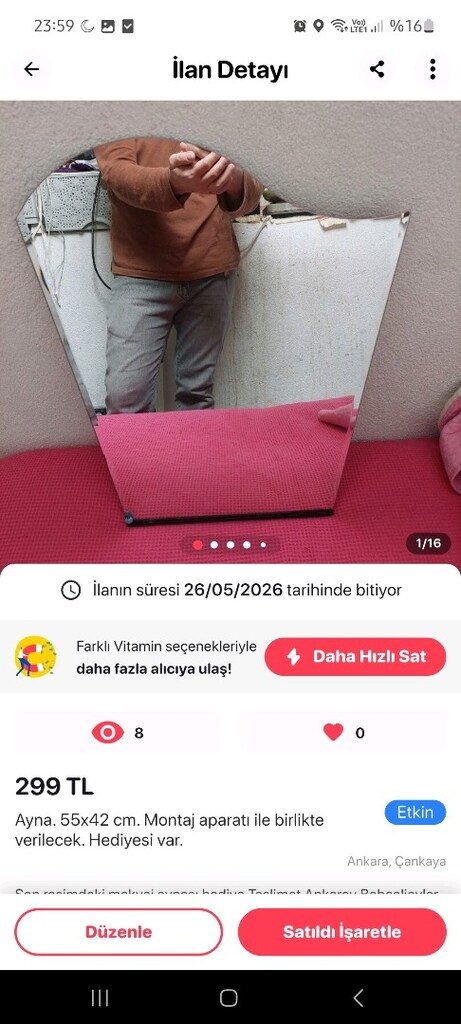 Ayna çeşitleri. Boy Aynası çeşitleri. Makyaj aynası çeşitleri - 5
