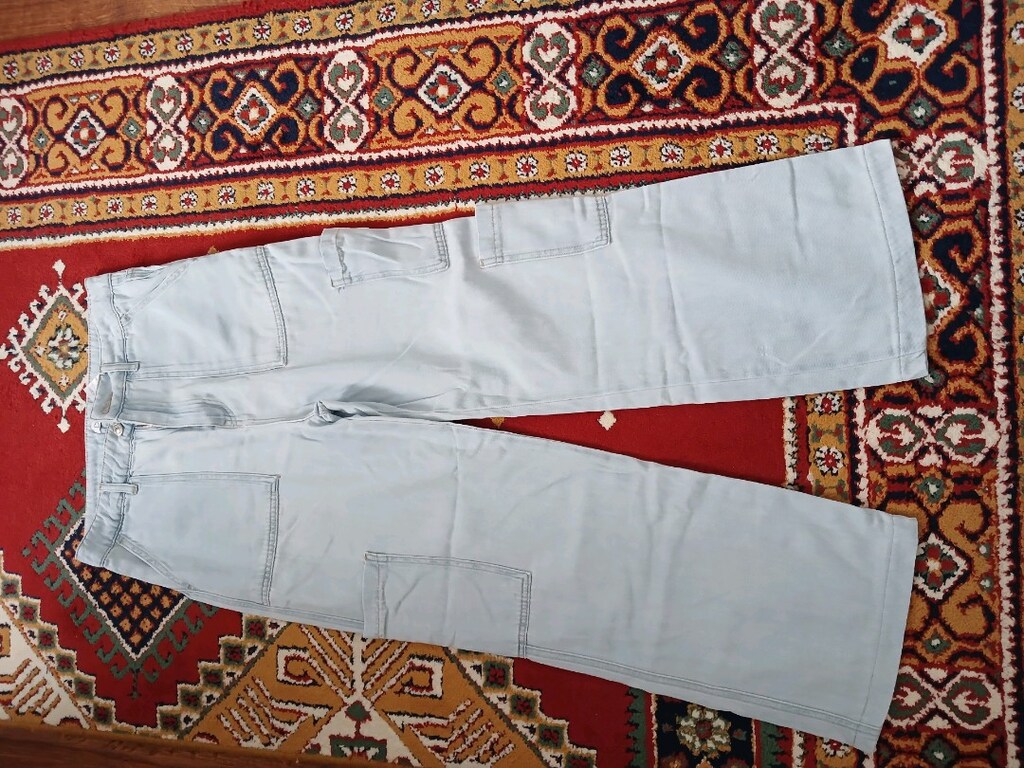 açık mavi pantolon az kullanılmış - 2