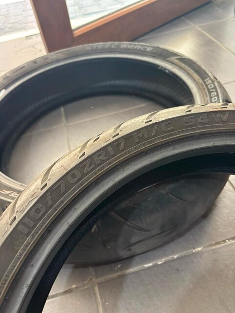 MRF 150/60 ZR17 - 110/70-17 ön arka lastik