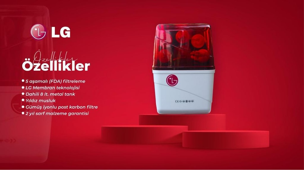 VADE FARKSIZ 6 TAKSİT LG TİP ÜST KALİTE FİLTRE NSF TANK LÜX MUSLUK