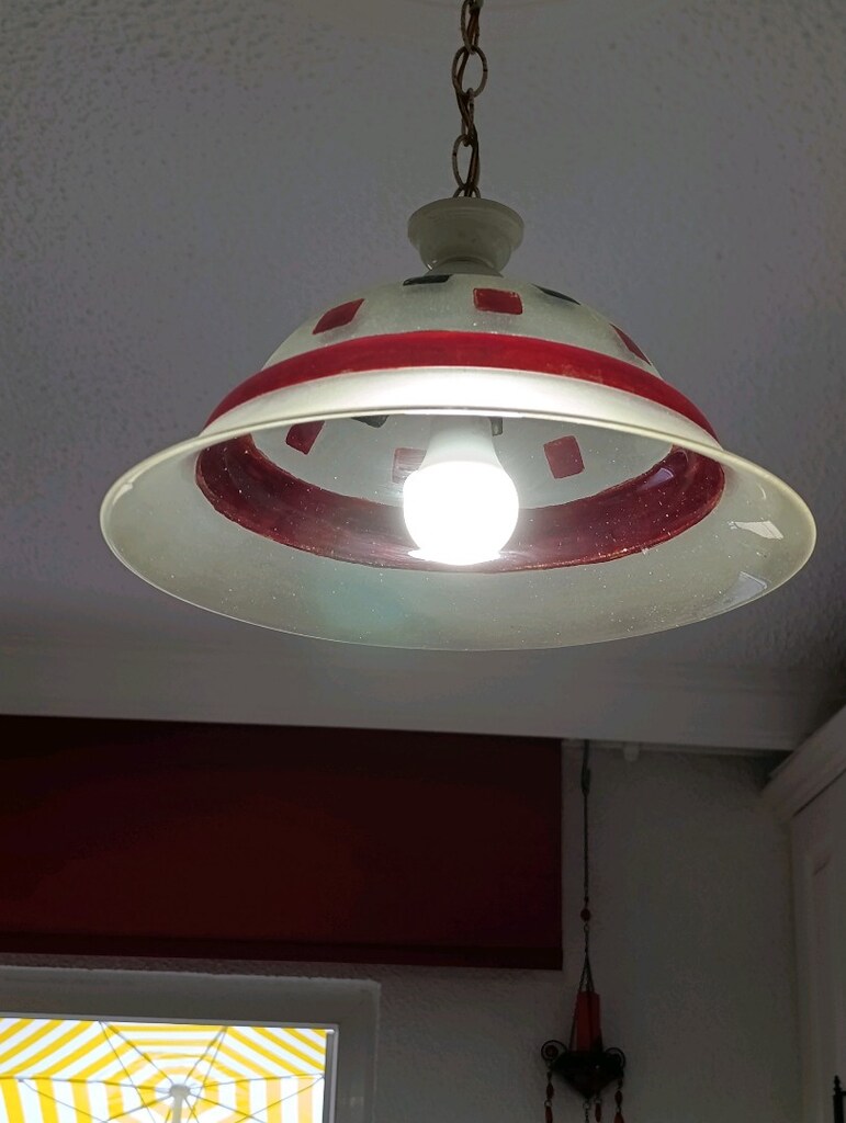 EL BOYAMASI 38 cm ÇAPLI CAM AVİZE - 3