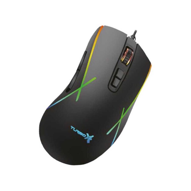 TURBOX 3200Dpi Usb Kablolu Siyah Gaming Optik Mouse RGB