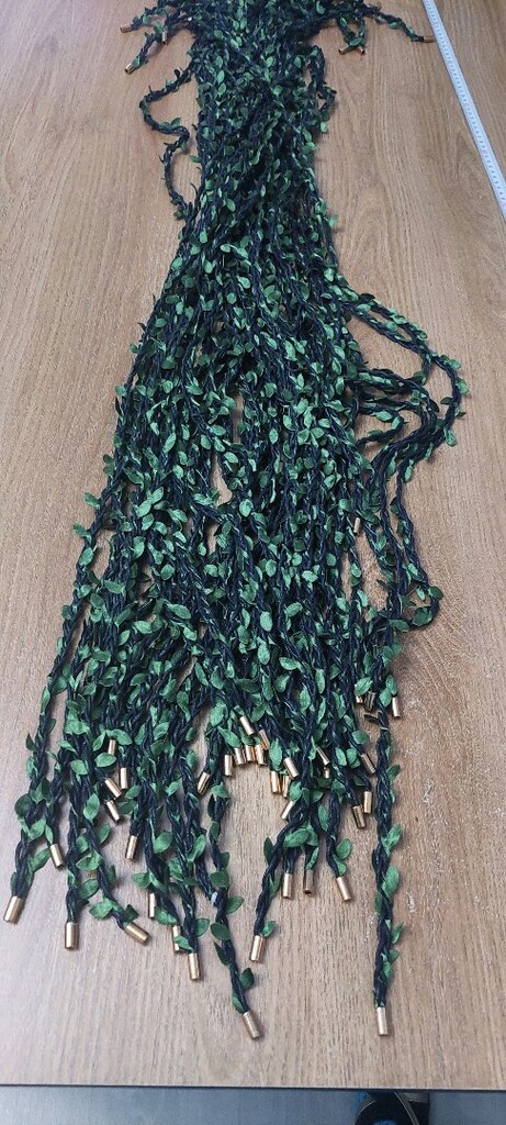 Yeşil yapraklı sarmaşık süsleme - 9