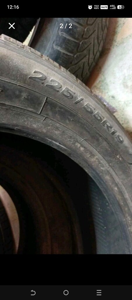 225*55*19 goodyear çift yazlık lastik - 2