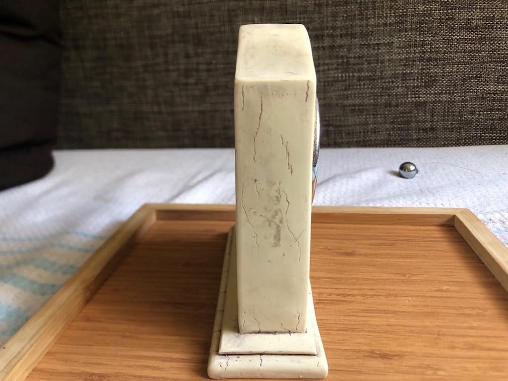 denizcilik temalı sahte scrimshaw masa saati - 2
