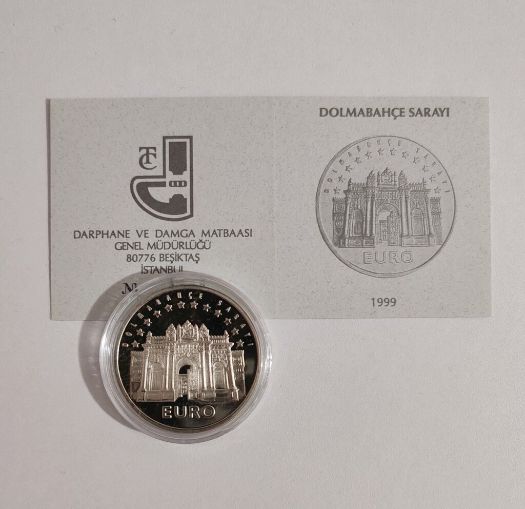 Dolmabahçe Sarayı Gümüş Hatıra Parası Darphane Sertifikalı - 3