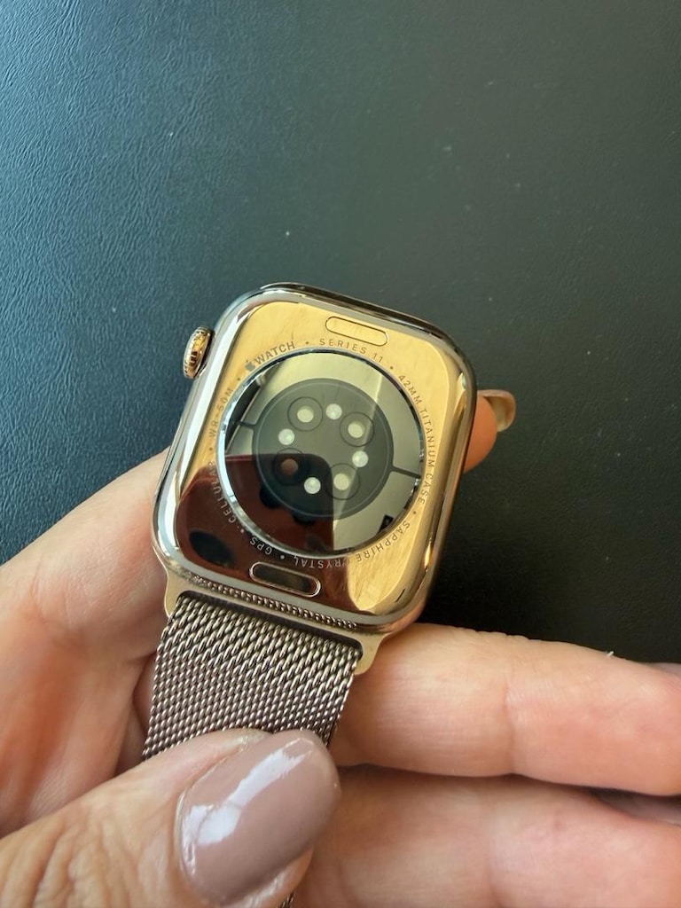 Apple Watch Milano Loop Altın Orijinal Kordonlu - Garantili - Temiz - 5