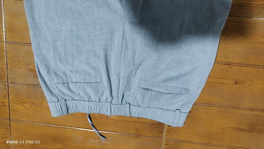 #Erkek ipli likralı pantolon..Eni çekilince 44 Boyu 99 Paça 16 - 6