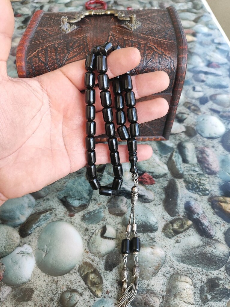 KOLEKSİYONLUK İRİ BOY SIKMA KEHRİBAR TESPİH - 2
