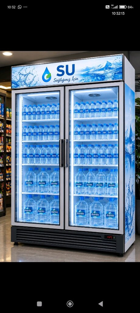 çiçek dolabı su dolabı meşrubat dolabı ayran dolabı süt dolabı bakkal - 13