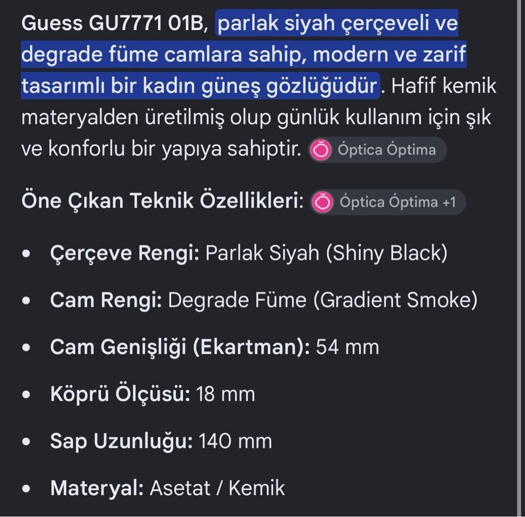 Guess GU7771 01B Güneş Gözlüğü - 6